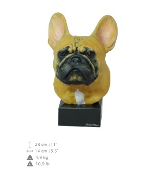 Buldog francuski ręcznie pomalowana statuetka Art-Dog